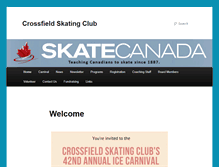 Tablet Screenshot of crossfieldskating.com